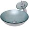 Novatto ARGENTO Glass Vessel Bathroom Sink Set, Chrome NSFC-7032001CH - alternate 1